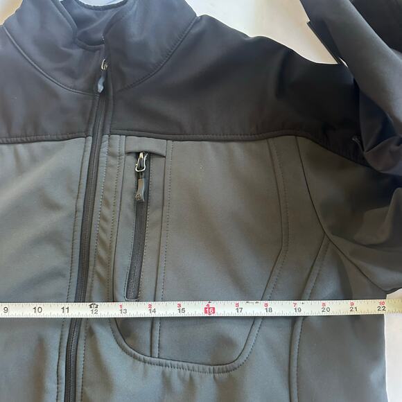 Free Country Jacket Coat Softshell Full Zip Men's Size M Medium Black Activewear - Picture 10 of 10